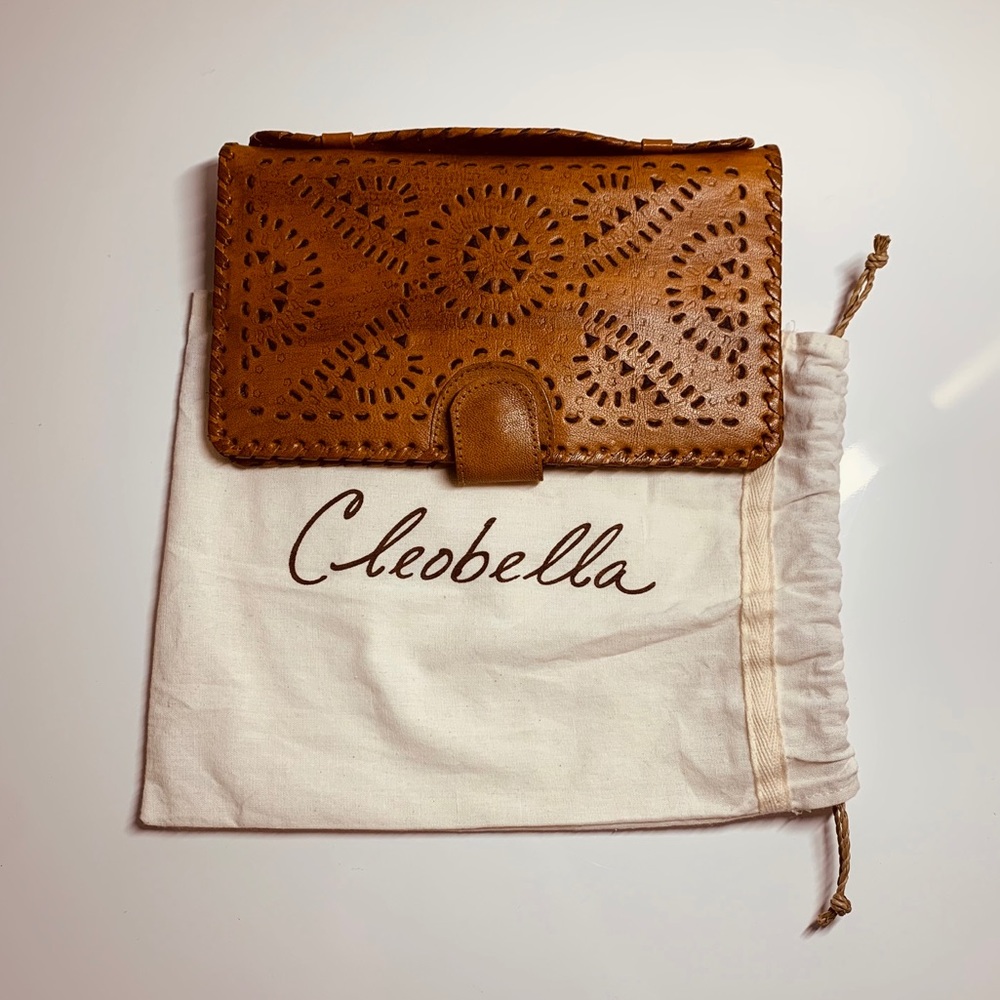Cleobella Mexicana Tan Soft Clutch